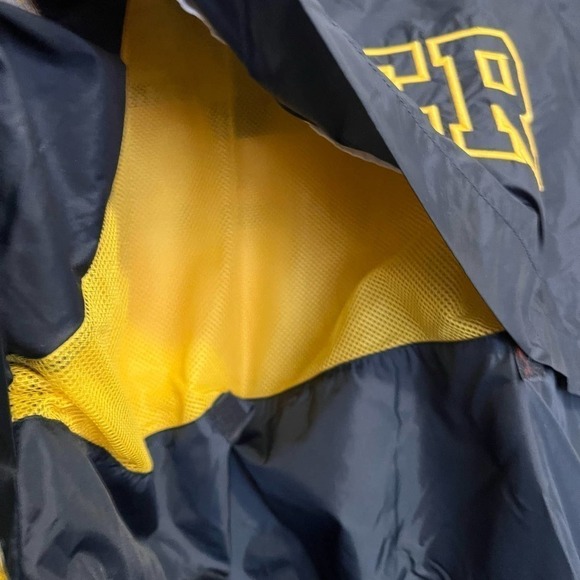 HOLLOWAY Yellow and Blue Pullover RACERS Jacket L - Picture 4 of 12